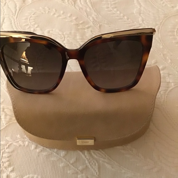 Beautiful new lady’s Sunglasses w/gold leaf trim! - Picture 3 of 10